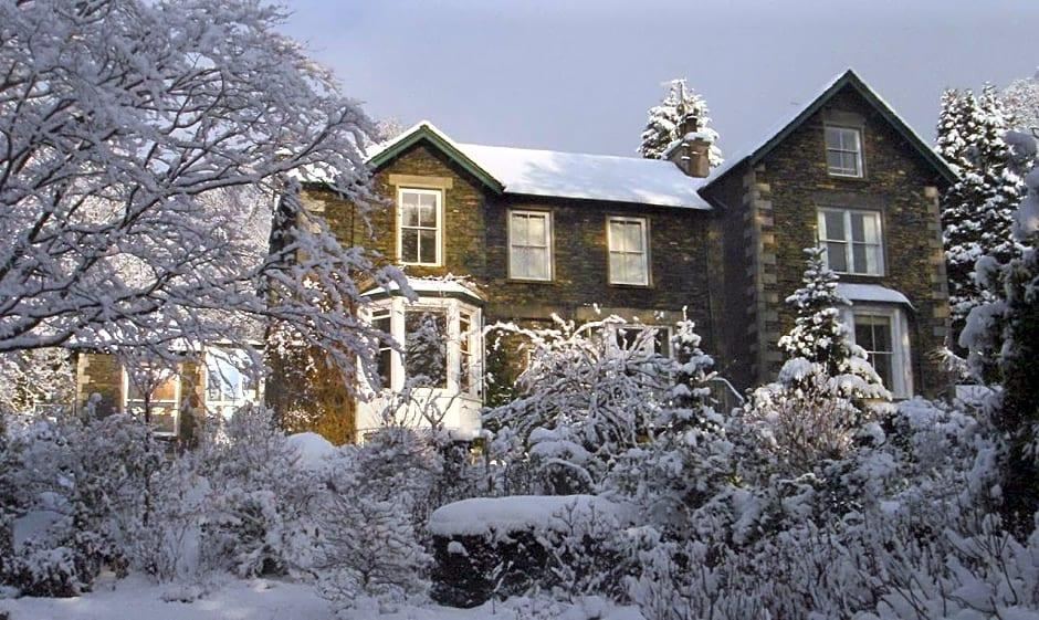 Annesdale House in winter snow